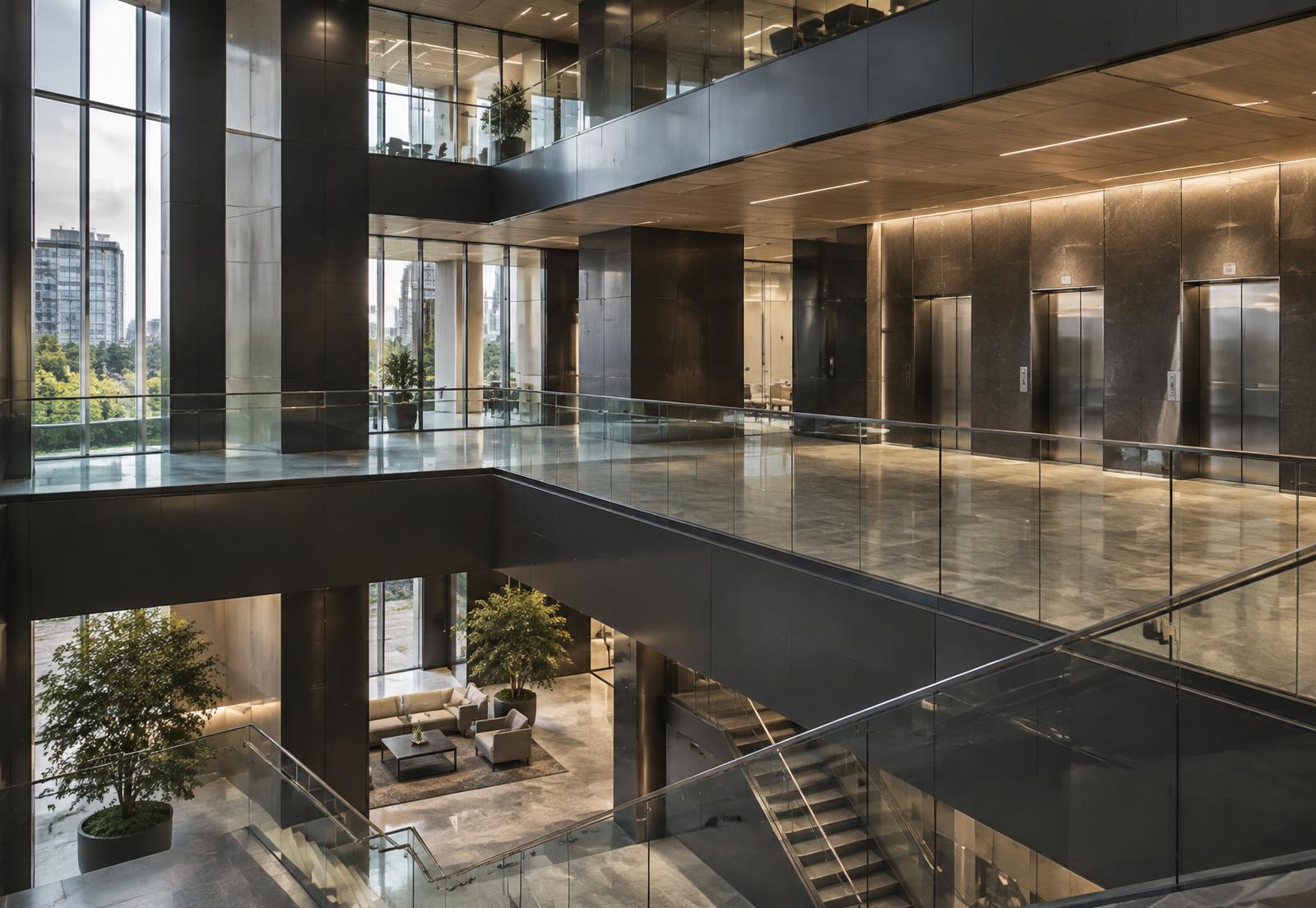 Modern commercial property interior